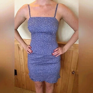 VTG Y2K 90s Express floral spaghetti strap dress, size 9/10